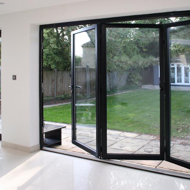 New black scenic door without mullion